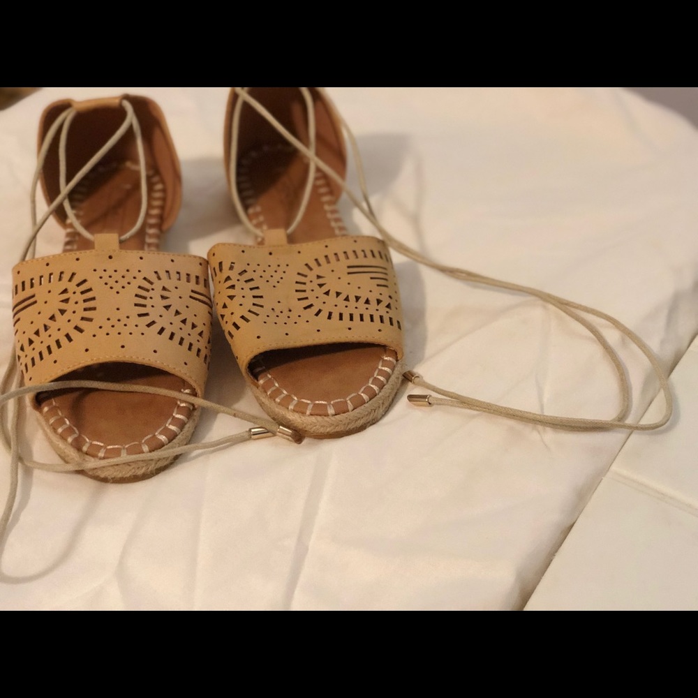 Yoki lace up sandals